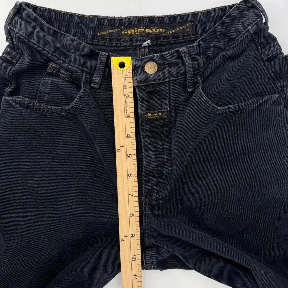 Marithe Francois Girbaud Jeans Women 9/10 (27x30) Black VTG High Rise Tapered